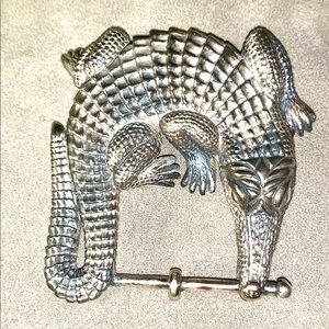 Barry Kieselstein Alligator Buckle and Cord